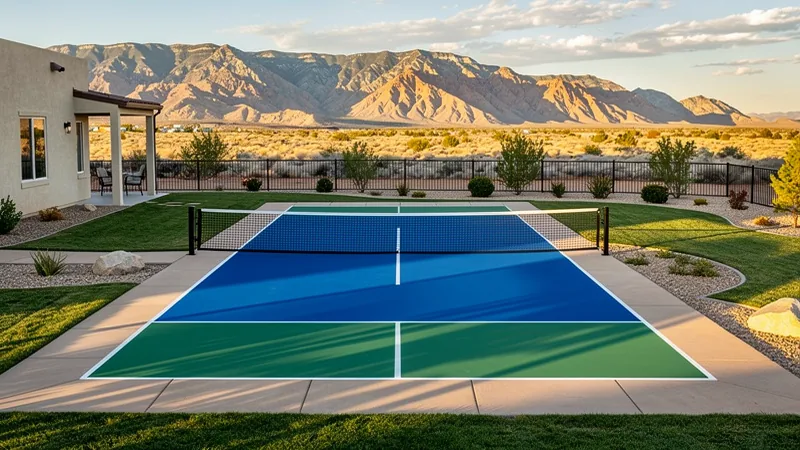 New backyard pickleball court construction in Boise, ID